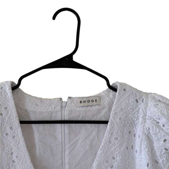 Rhode Mariana Eyelet White Minidress - Picture 3 of 9